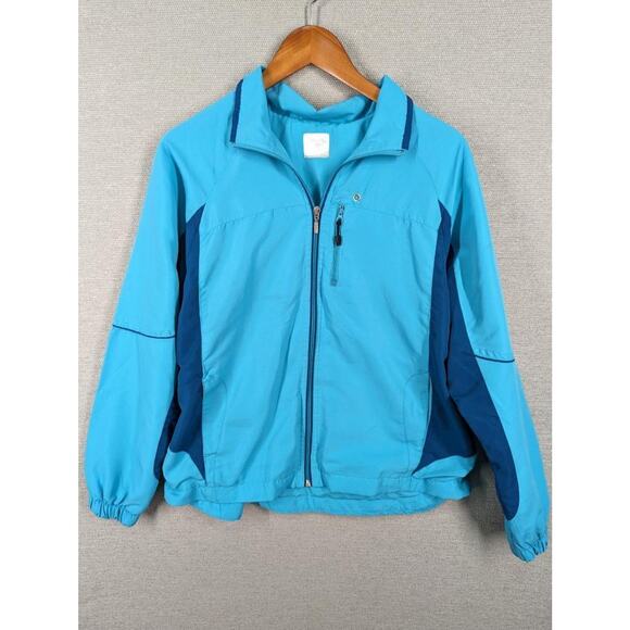 Danskin Now Jacket Size Large 12/14 Blues -T0224 - Picture 1 of 8